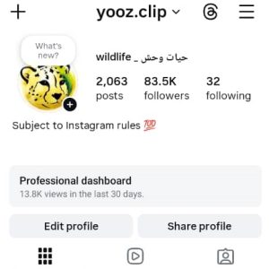 پیج اینستاگرام 83کا - yooz.clip