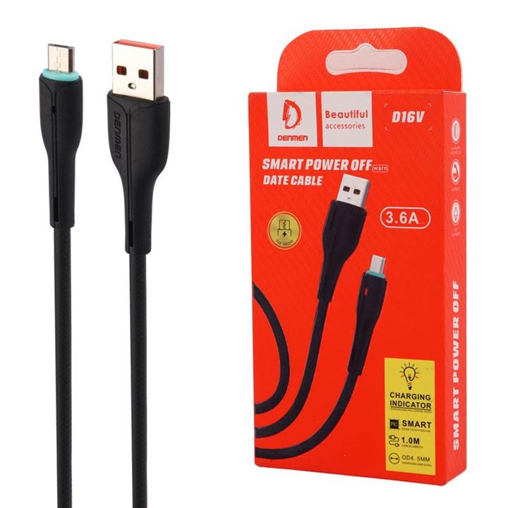 کابل شارژ سریع VDENMENV مدل D16V – Micro USB – جریان 3.6A – طول 1 متر - Image 4