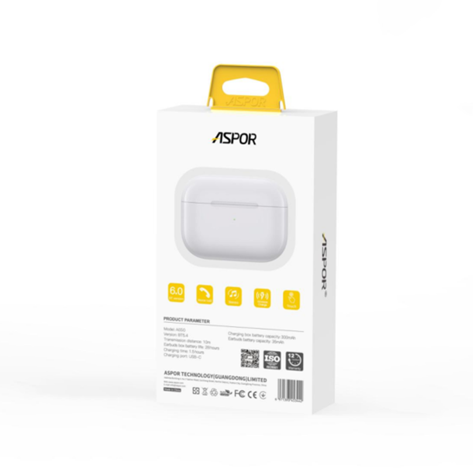 هندزفری بلوتوثی ASPOR مدل A650 با ANC، پخش 28 ساعته و صدای Hi‑Fi - Image 3