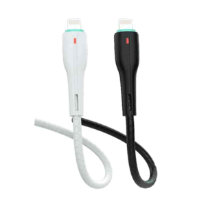 کابل شارژ سریع DENMEN مدل D16L – Lightning – جریان 3.6A – طول 1 متر